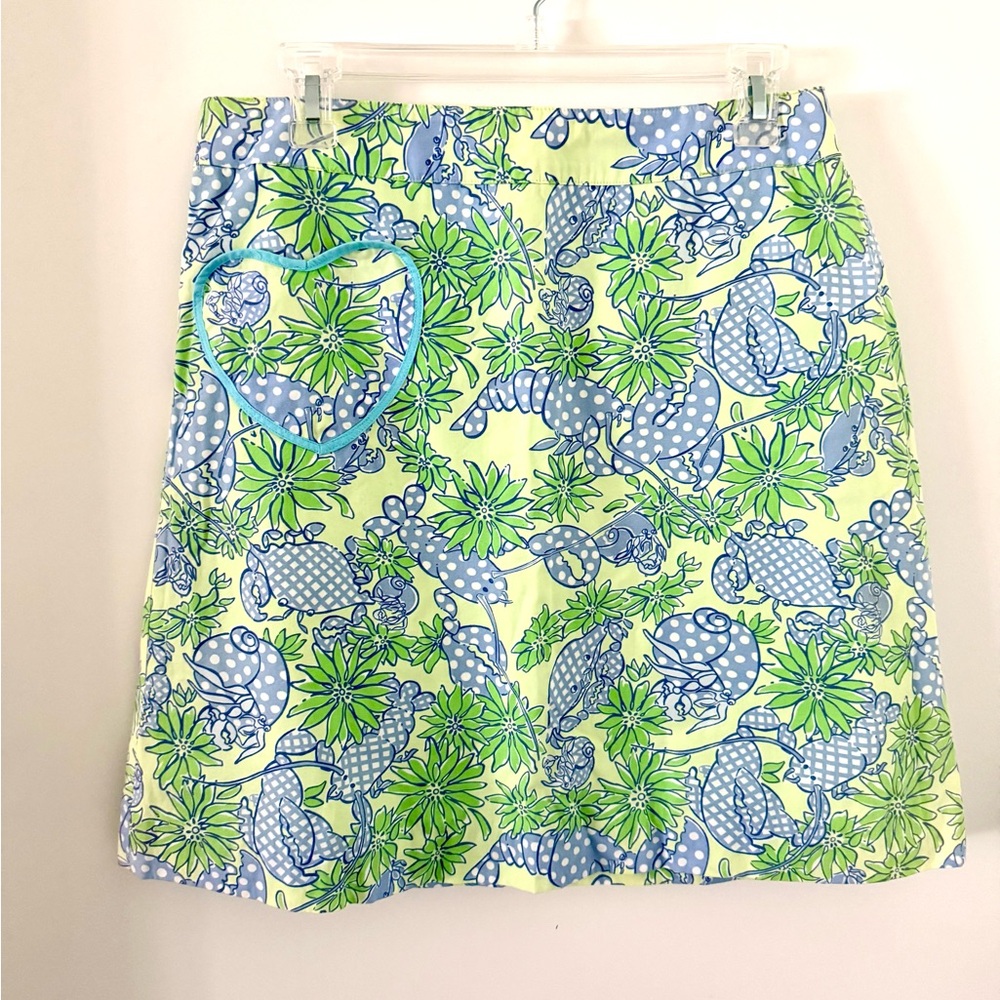 EUC Lilly Pulitzer White label Skirt in Seafood Salad Sz 6